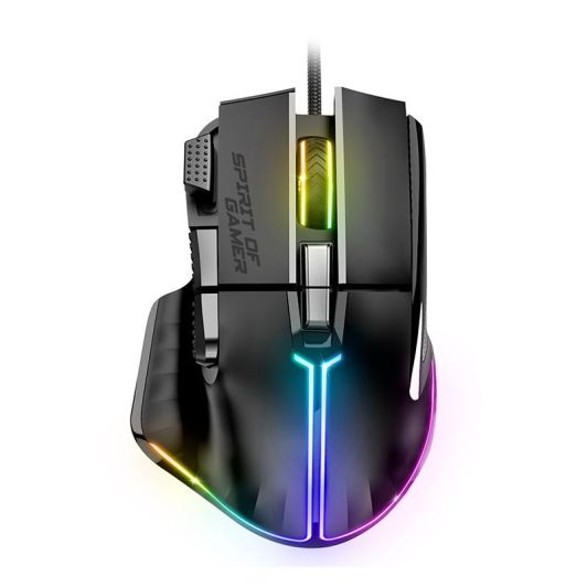 Gamingmuis SPIRIT OF GAMER PRO M5 Zwart Bedraad 12800DPI