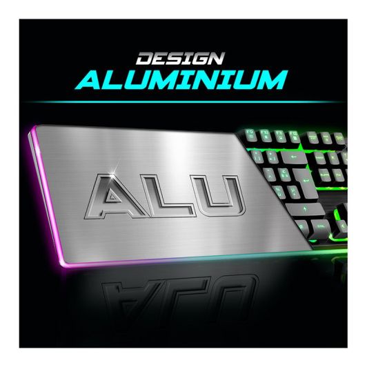 Gamer Pack Spirit of Gamer – Draadloos AZERTY FR RGB-toetsenbord + Muis 4800 DPI, Oplaadbaar, Aluminium, PC/PS4/PS5/Xbox – Zwart