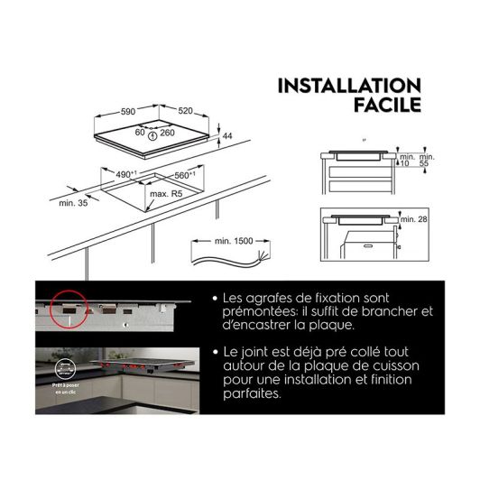 ELECTROLUX GIB60320CK Inductiekookplaat