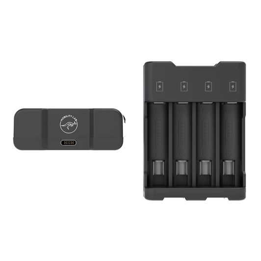 Chargeur universel Mobility pour 4 piles – Charge intelligente (AA/AAA)