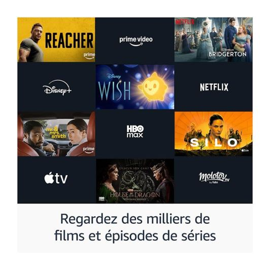 Passerelle Multimédia FIRE STICK TV AMAZON 4K PLUS 2ème génération avec télécommande