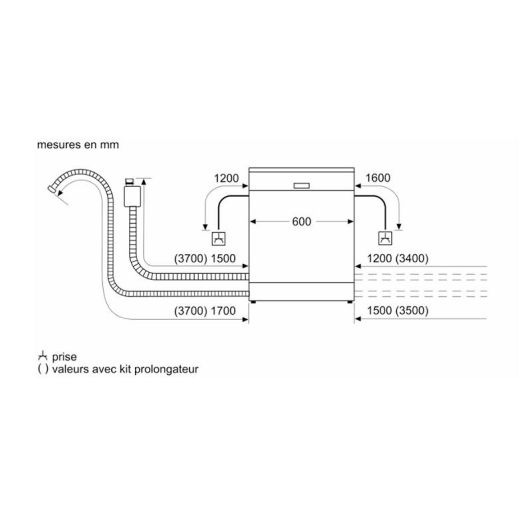 SIEMENS SE63HX - Lave-vaisselle tout intégrable 12 couverts