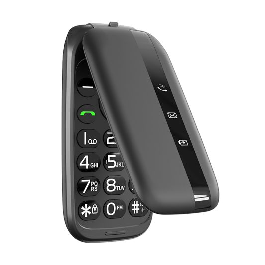 Mobile DANEW K43 4G à clapet Noir