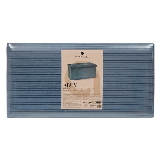 Dubbele opvouwbare poef 76×38×38 cm – fluweel