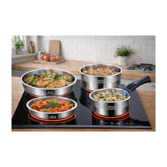 Batterie ARTHUR MARTIN inox 8 pièces 
