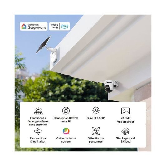 TAPO TC90 WiFi Beveiligingscamera + Zonnepaneel