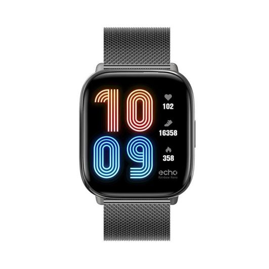 Montre connectée ECHO Rainbow Nano Bracelets Gris + Métal
