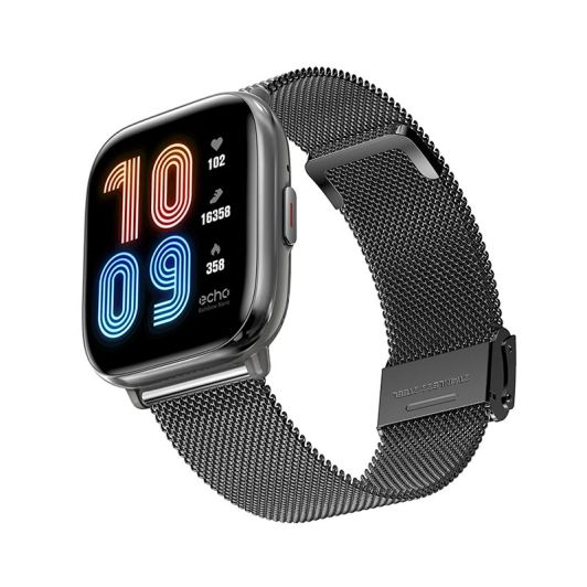 Montre connectée ECHO Rainbow Nano Bracelets Gris + Métal
