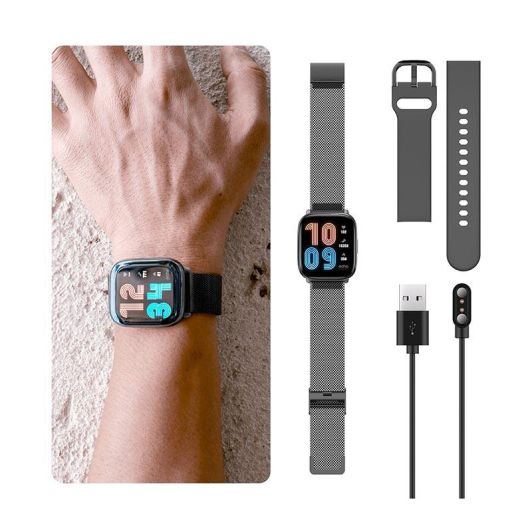 Montre connectée ECHO Rainbow Nano Bracelets Gris + Métal