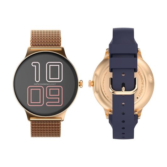 ECHO Rainbow Sunset Smartwatch - Lederen Bandje