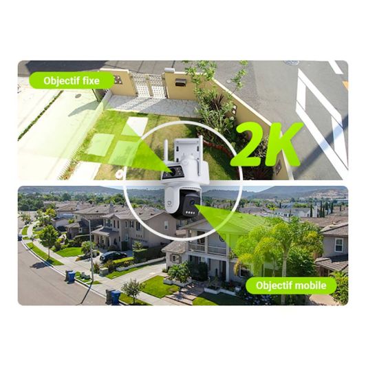 Caméra de surveillance EZVIZ BEANS VIEW D320 Dual 2K Blanche