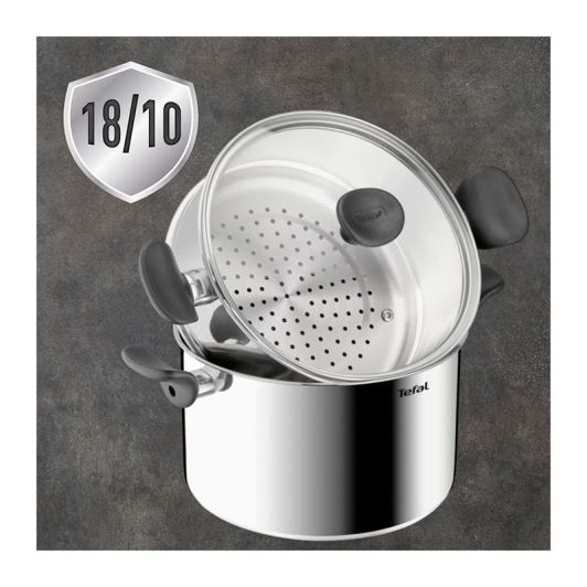 Tefal Primary Couscoussier 24 cm E3089514 - Kookpan + Stoommand