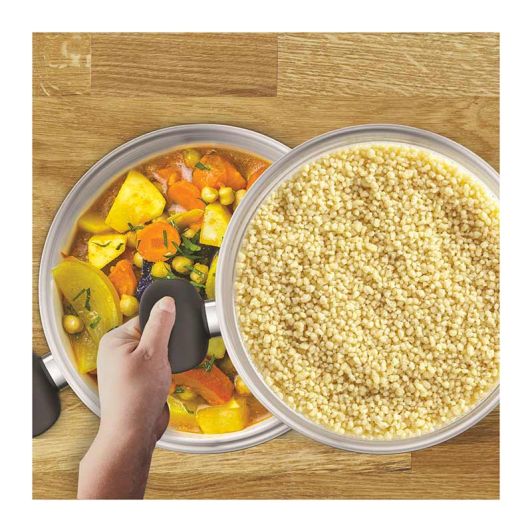 Tefal Primary Couscoussier 24 cm E3089514 - Kookpan + Stoommand