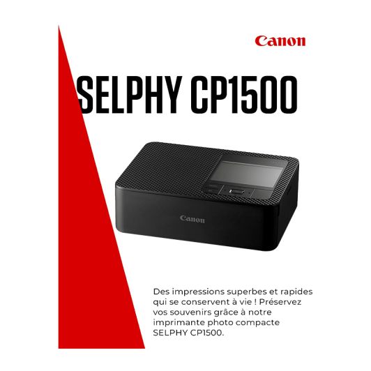 CANON SELPHY CP1500 wifi-fotoprinter, zwart – afdrukken op fotogrootte (10 x 15 cm)