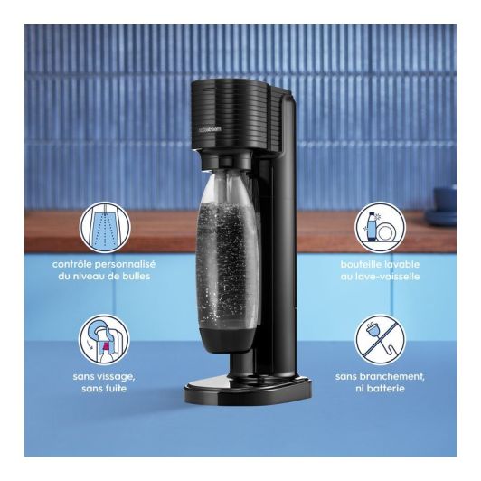 Appareil à soda SODASTREAM GAIA NOIR