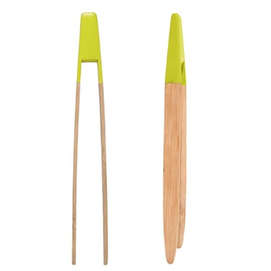 Pince pour toast en bambou aimantée