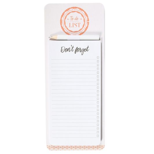 Magnetische memo 50 vellen + potlood