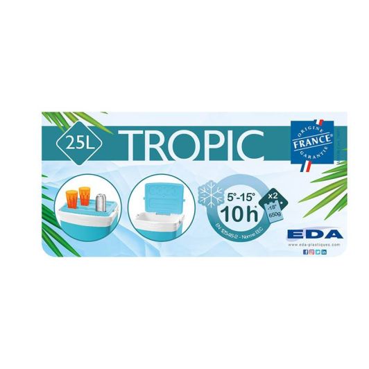 Lot glacière 25L + fontaine 4L