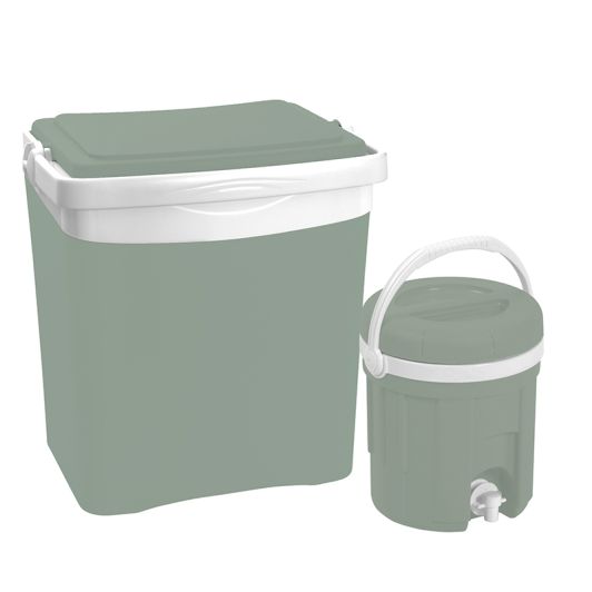 Lot glacière 25L + fontaine 4L