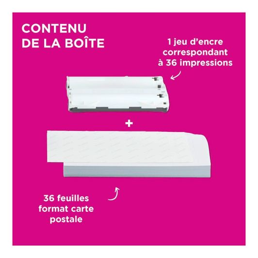 Cartouche d'encre pour imprimante photo Canon KP36IP 36 feuilles 10x15 + encre pour Selphy