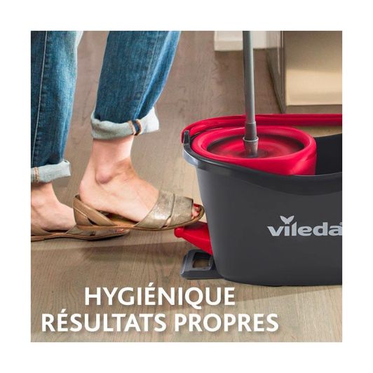 SET MOP MET PEDAALEMMER VILEDA clean&wring