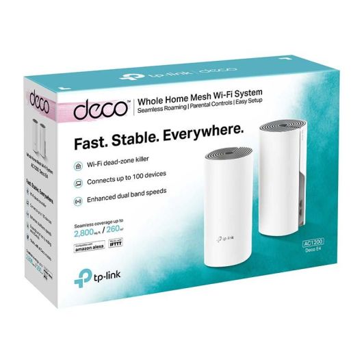 Wifi Systeem TP LINK mesh AC1200 Deco E4 ( pack van 2)