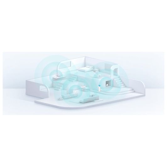 Système wifi Mesh TP LINK + 2ports Fast ethernet Deco E4 ( pack-2)