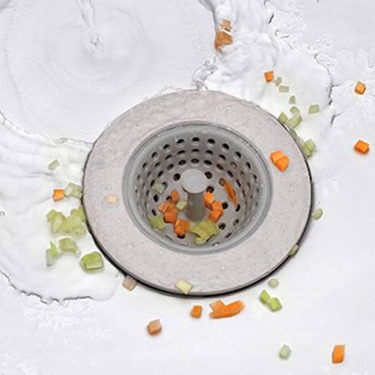 Filtre d'évier silicone & inox 6cm