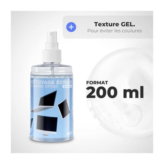 Kit nettoyant APM Tout écran (gel + tissu)