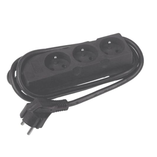 Multiprise CHACON x3 1,50m Noir