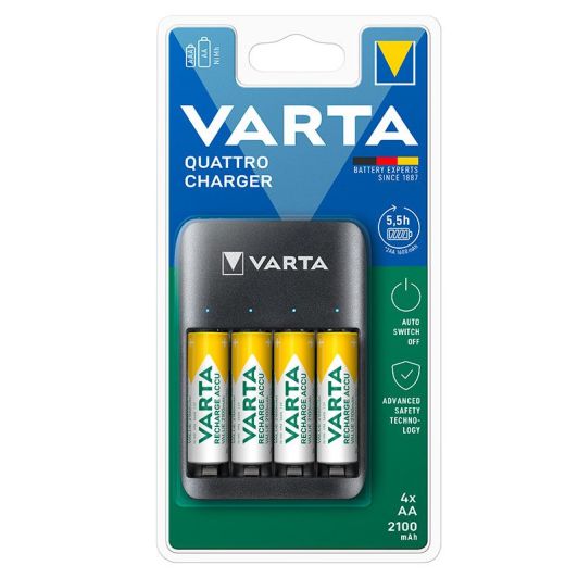 Chargeur VARTA USb + 4 piles AA -LR06 2100mAH SUB QUATT