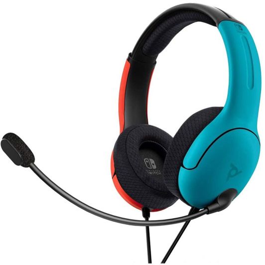 Hoofdtelefoon micro PDP LVL40 SWITCH blauw/rood