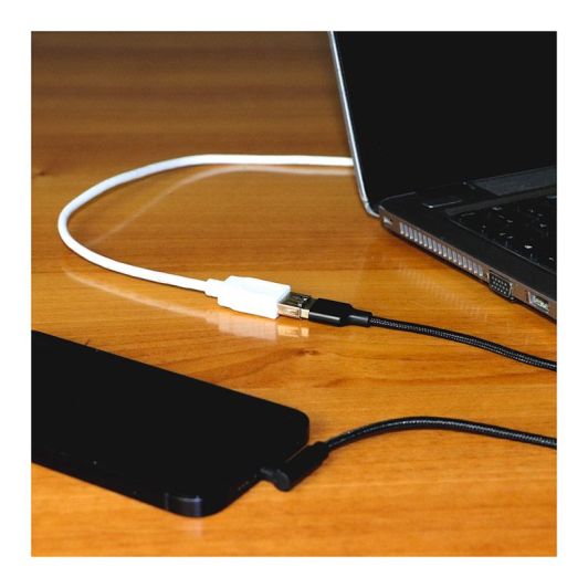 Rallonge câble USB femelle EDENWOOD vers USB mâle blanc 2m