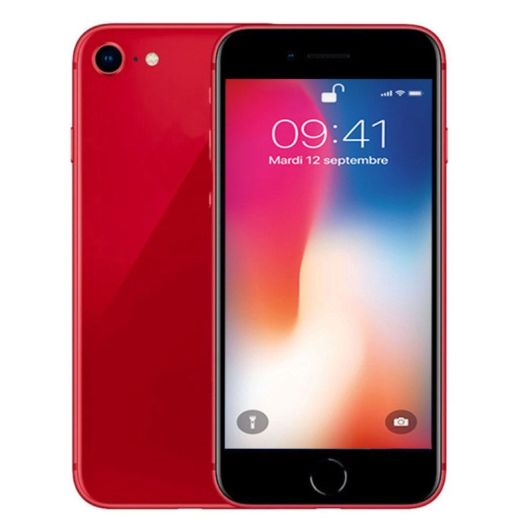 APPLE Iphone 8 64 Go rouge Reconditionné grade éco + coque