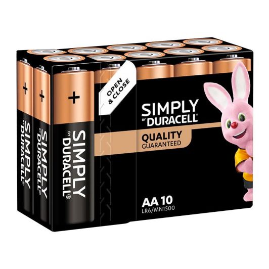 DURACELL batterijen  AA x10 SIMPLY