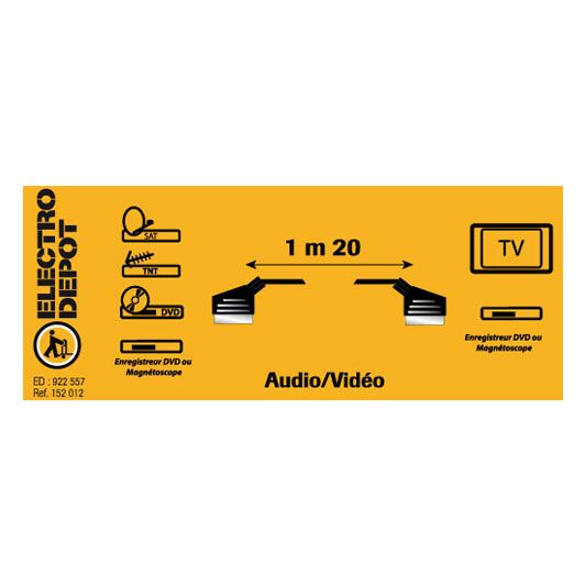 SCART kabel EDENWOOD 1,20M