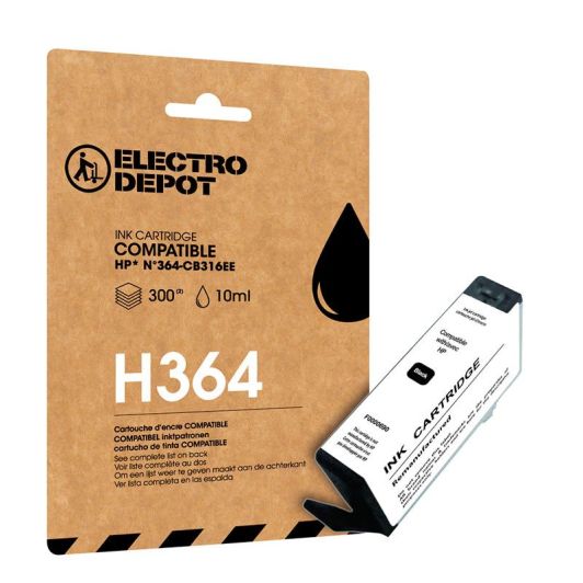 Inktpatroon ELECTRO DEPOT compatibel HP H364 zwart