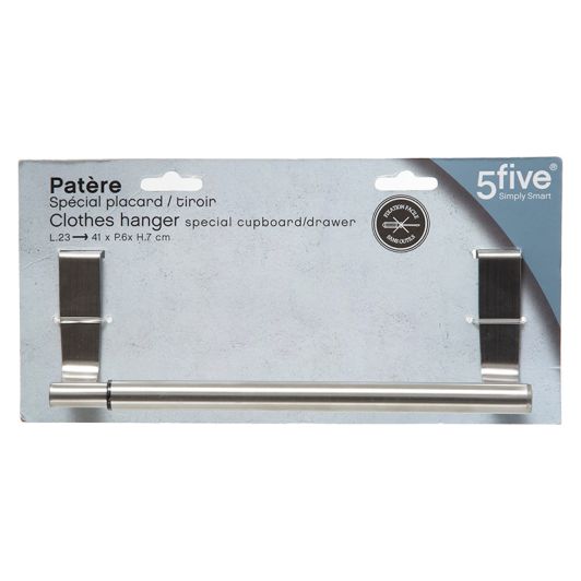 Patere inox extensible 23 à 41cm