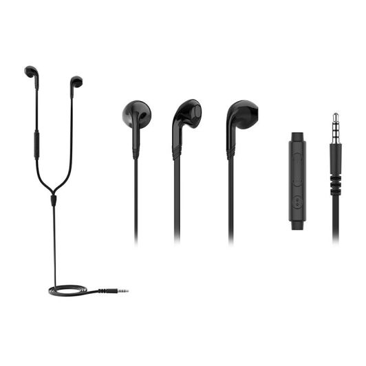 Ecouteurs filaires EDENWOOD EDSIM01 noir semi intra