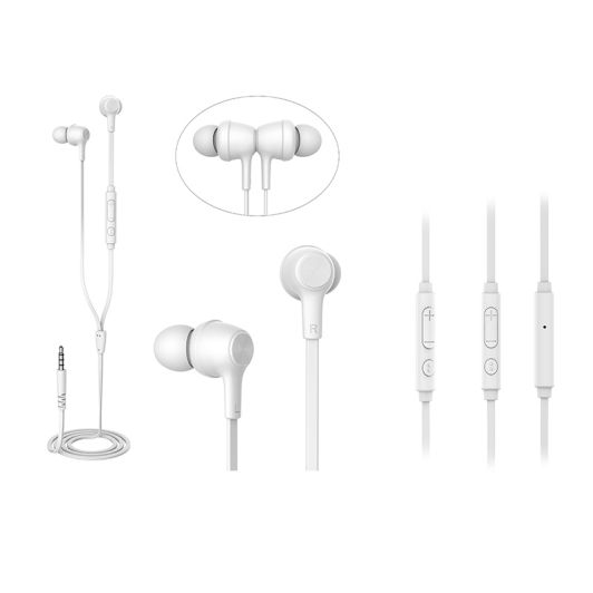 Ecouteurs filaires EDENWOOD EDI01 BLC intra micro blanc