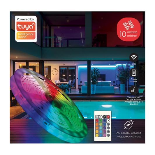 LEDstrip EDENWOOD 10 M connected