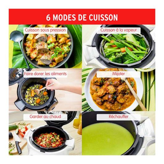 Multikoker MOULINEX COOKEO CE854B10 80 recepten