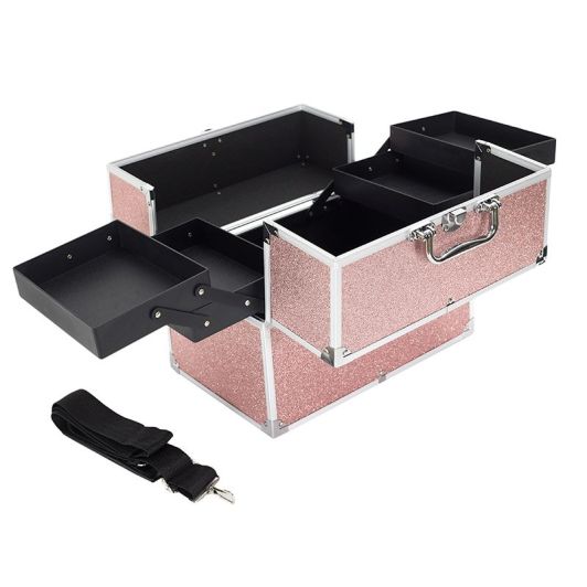 Malette de rangement Cosmetic Club rose