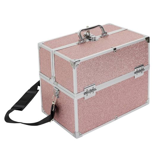 Malette de rangement Cosmetic Club rose