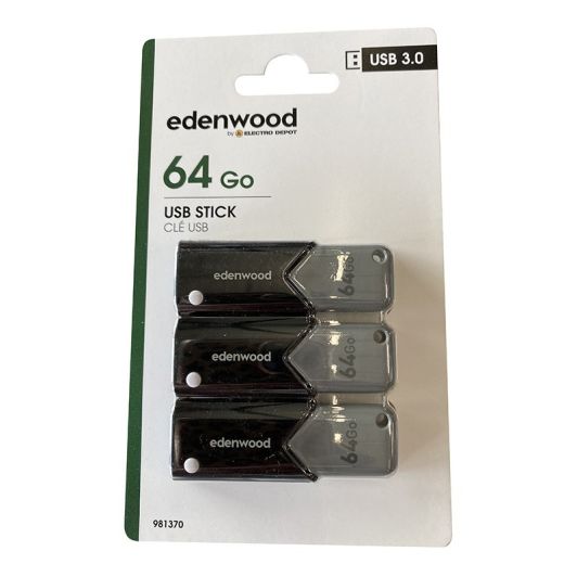 USB-stick EDENWOOD 64Gb ( 3 stuks)