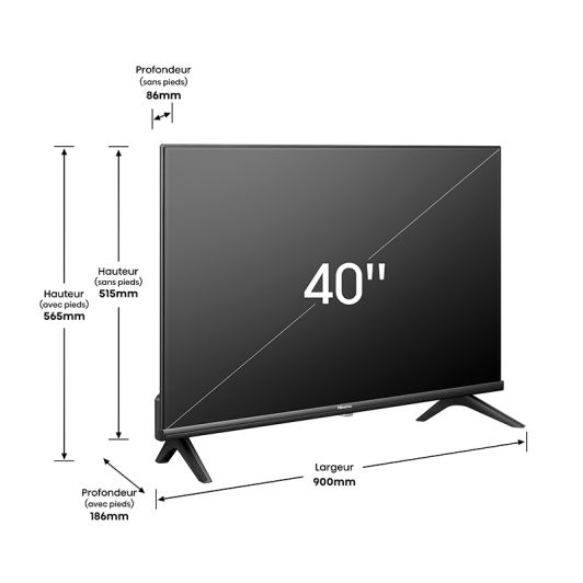HISENSE 40A4K - TV 4K LED 40