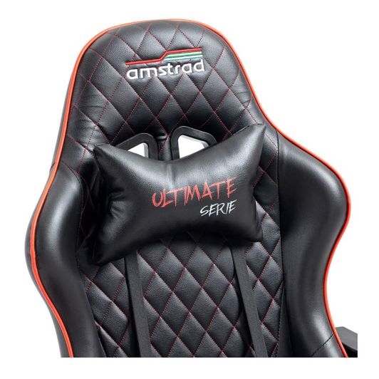 Chaise Gaming AMSTRAD Ultimate Black Red