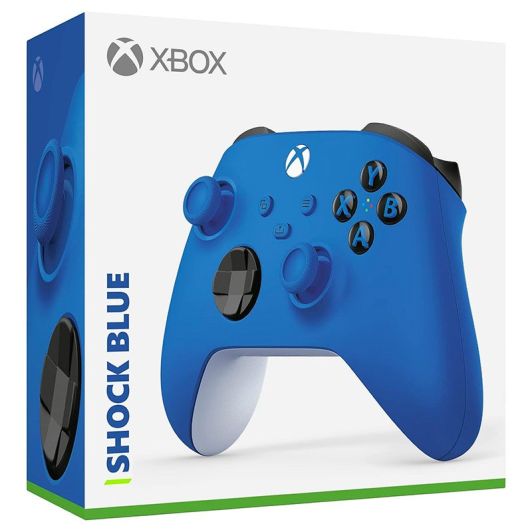 Controller XBOX zonder draad blauw V2