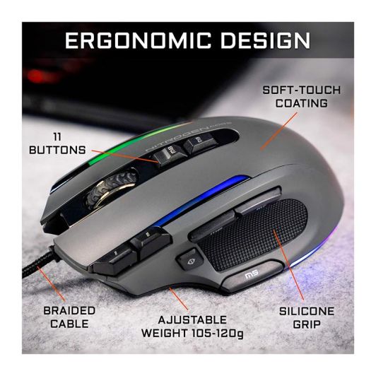 Muis THE G-LAB Nitrogen Core bedraad
