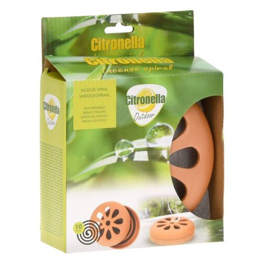 Insectenverdelger aardewerken pot, spiraal